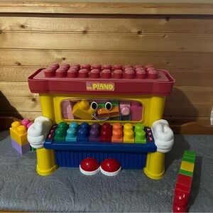 Vintage Mr Piano Colorful Building Block Piano Toy